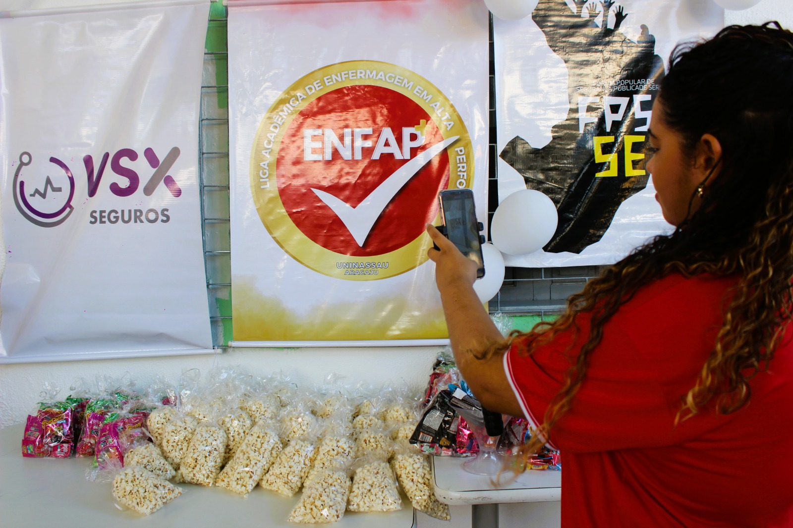 Equipe na Ação Social
